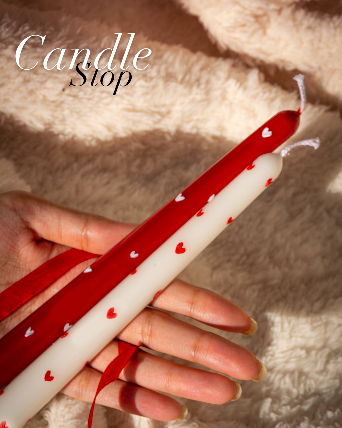 Love Taper Candle