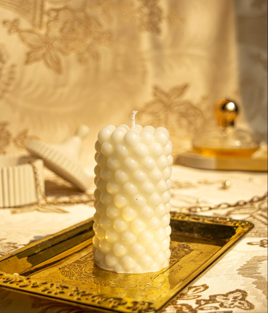 Pearl Pillar Candle