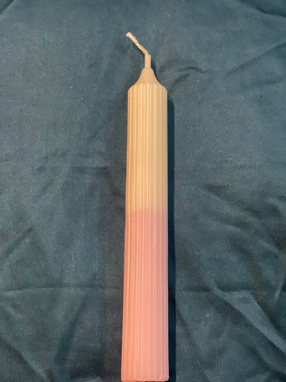 Ribbed Pillar Candle