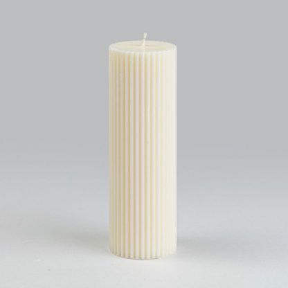 Ribbed Tower Candle